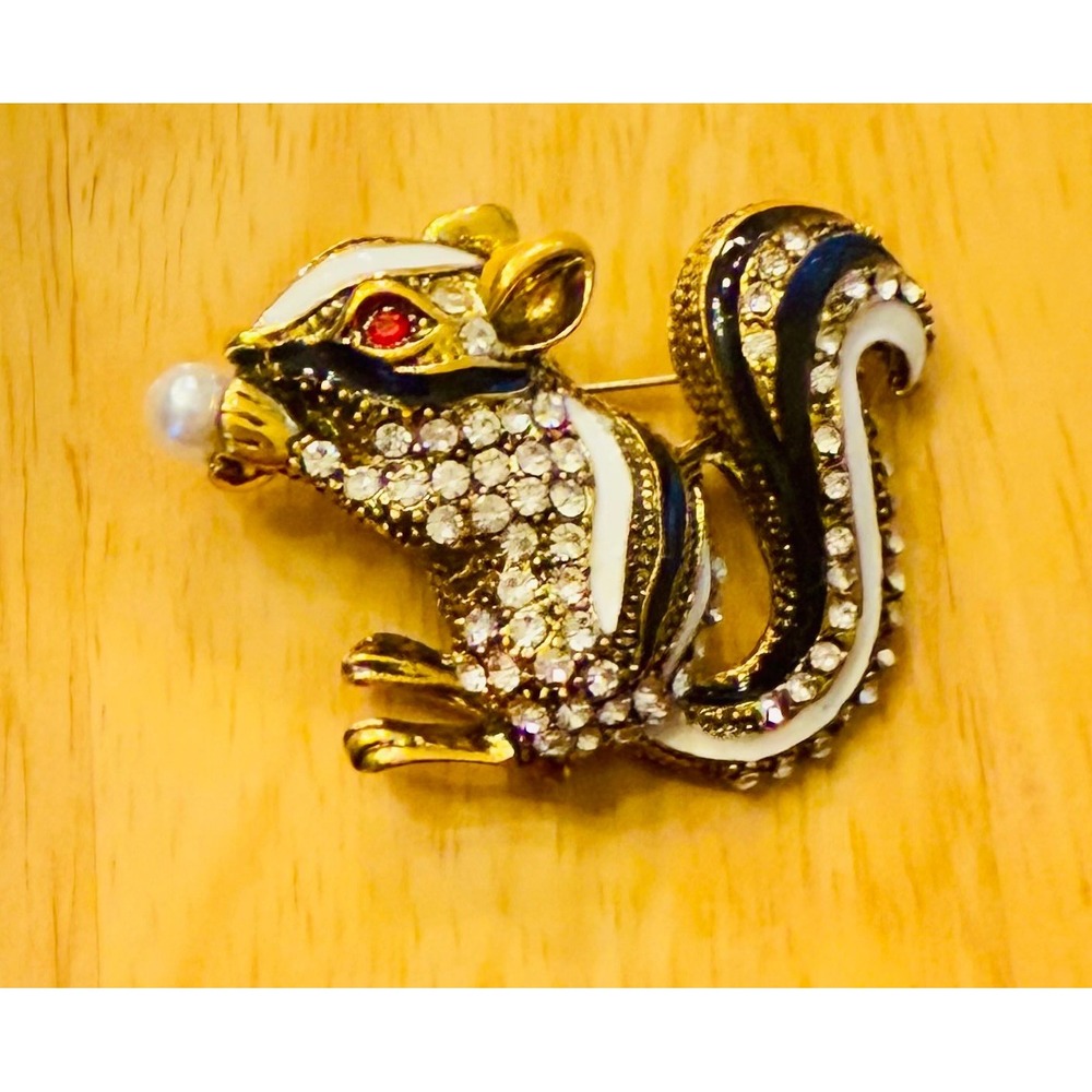 Creative Simulated Squirrel Brooch Lovely‎ Animal Pet Pin Collectible Corsage